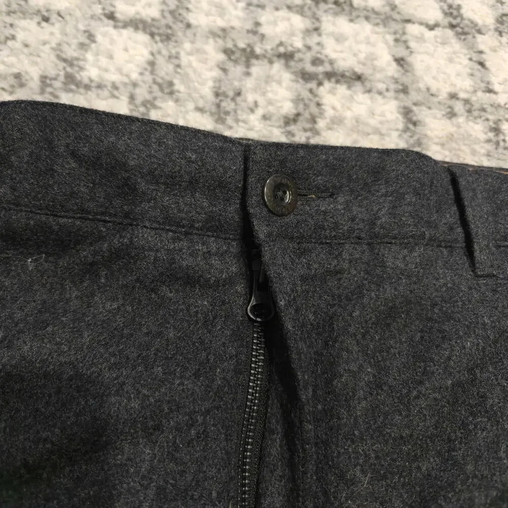 Banana Republic Dawson Wool Blend Cargo Pants Mens 38x32 Charcoal Gray Lined
